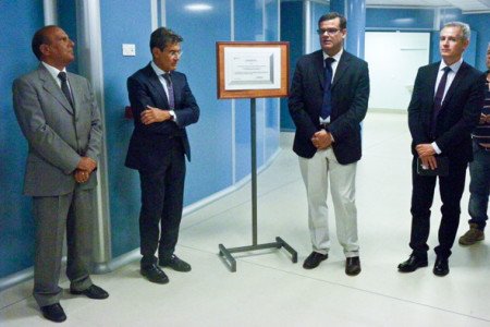 Le Autorità presenti all'inaugurazione dei nuovi locali dell'Ospedale San Francesco