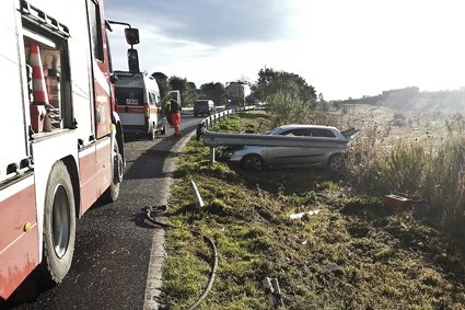 La  scena dell'incidente