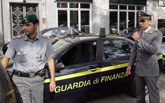 Un intervento della Guardia di Finanza