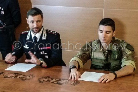 Il Capitano Alessio Zanella durante la conferenza stampa