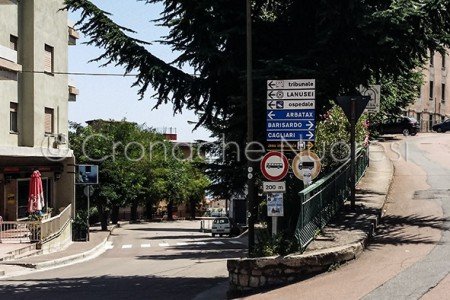 Lanusei, la via che conduce all'ospedale (© foto S.Novellu)