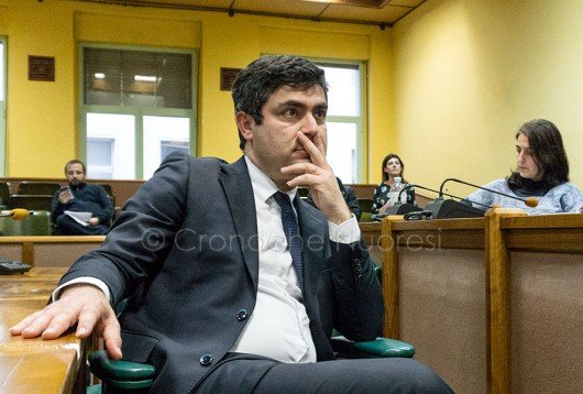 Andrea Soddu durante l'incontro con i sindaci a Nuoro (foto S.Meloni)