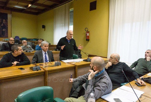 I sindaci del territorio riuniti in Comune (foto S.Meloni)