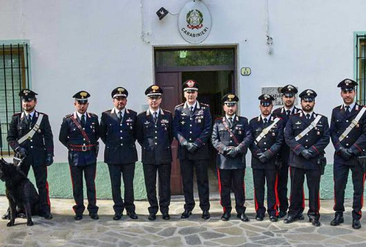 Visita del generale Nardone alla caserma dei Carabinieri di