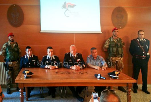 Conferenza stampa per l'arresto di Bachisio Angius