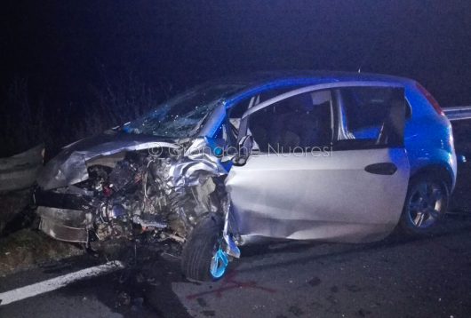 La Fiat Punto dopo l'incidente mortale