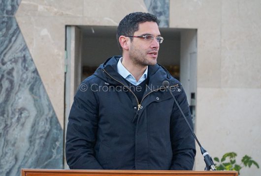 L'intervento di Pierluigi Saiu nel carcere di Badu 'e Carros (foto S.Novellu)