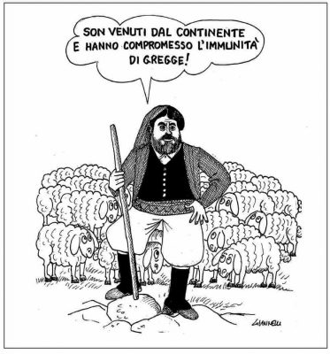 La vignetta di Giannelli apparsa oggi sul Corriere della Sera