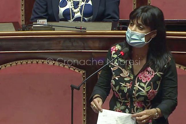 Il senatore del M5s Elvira Lucia Evangelista