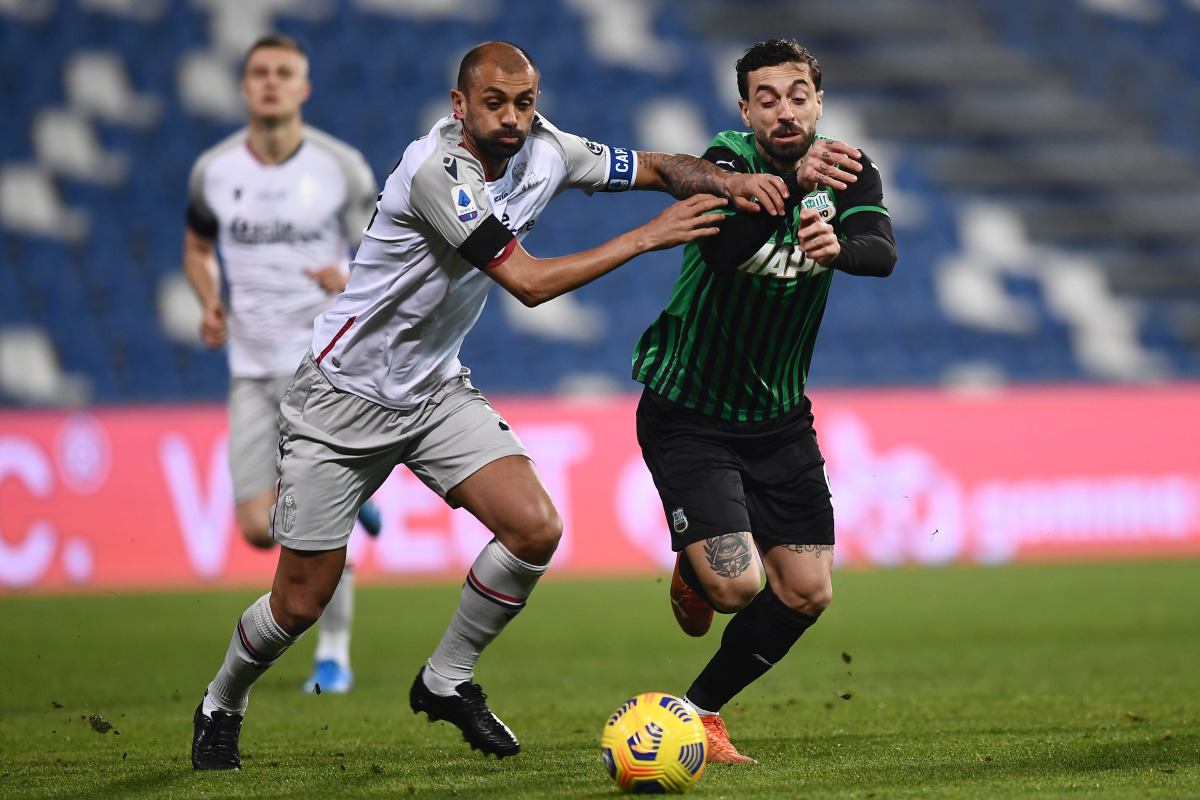 Caputo risponde a Soriano, Sassuolo-Bologna 1-1