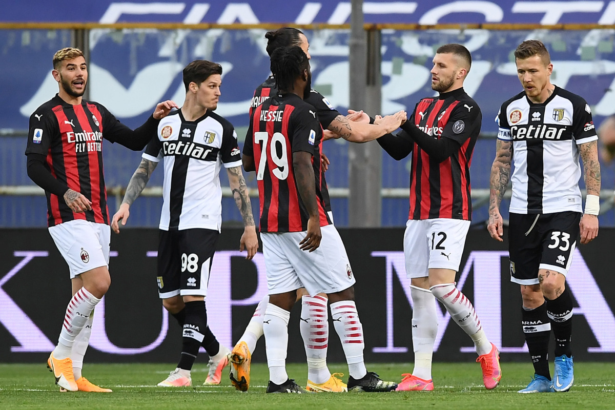 Rebic, Kessie e Leao, il Milan vince 3-1 a Parma