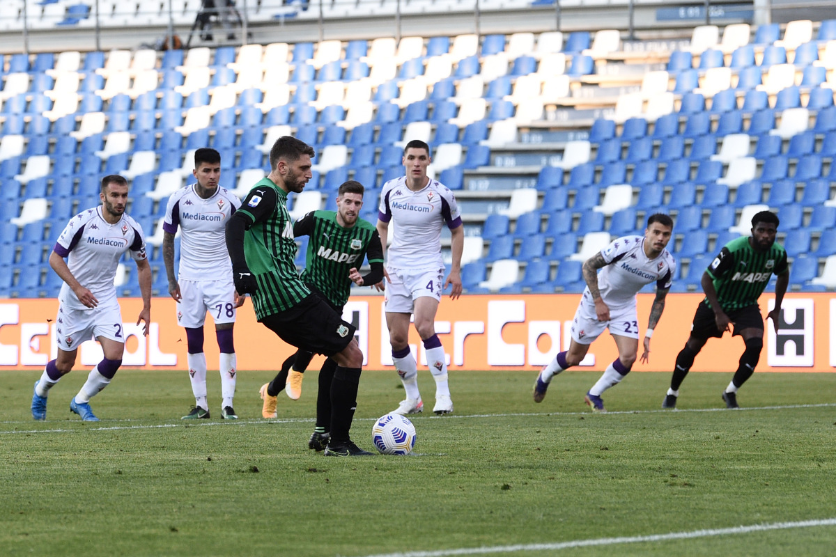 Sassuolo di rigore, 3-1 alla Fiorentina