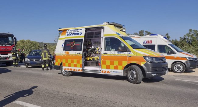 Orosei. La scena dell'incidente