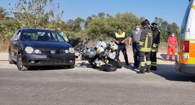 Orosei. La scena dell'incidente