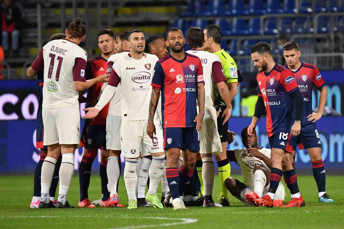 Finisce 1-1 la sfida salvezza fra Cagliari e Salernitana