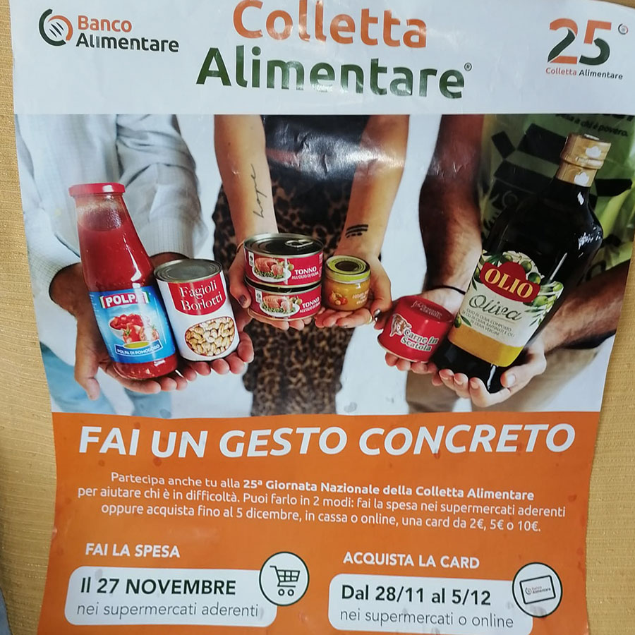 Domani a Nuoro la giornata della colletta alimentare: 300 i volontari impegnati