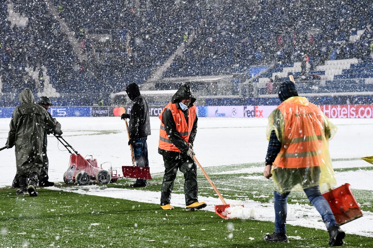 Neve a Bergamo, rinviata a domani Atalanta-Villarreal