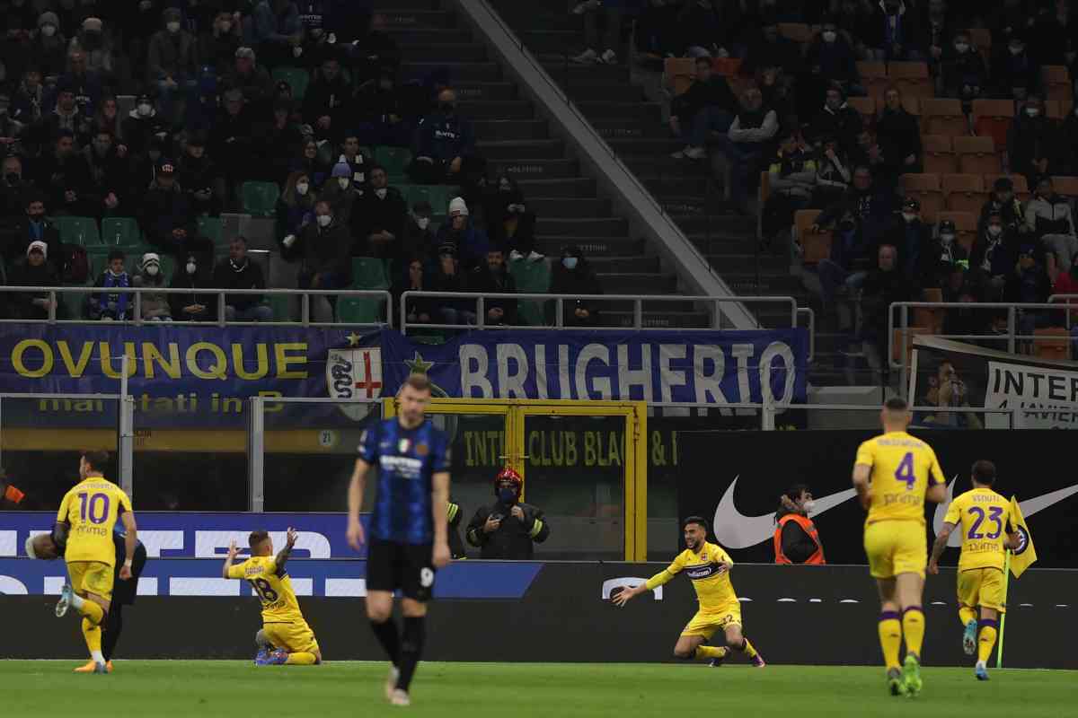 Dumfries replica a Torreira, pari 1-1 fra Inter e Fiorentina