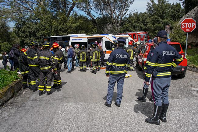 Un momento della maxi esercitazione sull'Ortobene (foto S.Novellu)