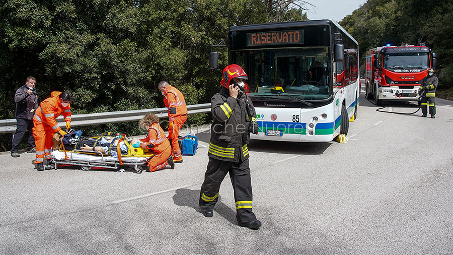 Maxi esercitazione di protezione civile oggi sull’Ortobene: prova superata con successo – VIDEO