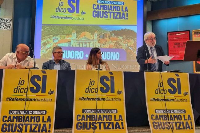 Nuoro, incontro-dibattito sul Referendum Giustizia (foto S.Meloni)