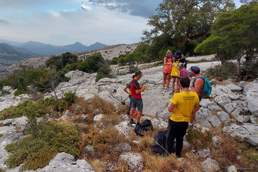 Quatto escursionisti in difficoltà nel Supramonte di Dorgali salvati dal Soccorso Alpino