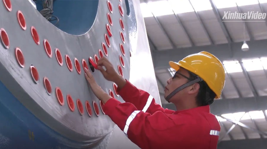 Cina: anteprima di una turbina eolica offshore da 13,6 megawatt – VIDEO