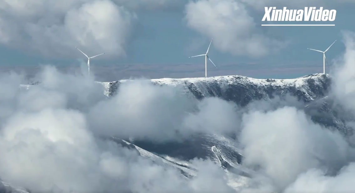 Cina: nevicate nel Parco nazionale del Monte Qilian – VIDEO