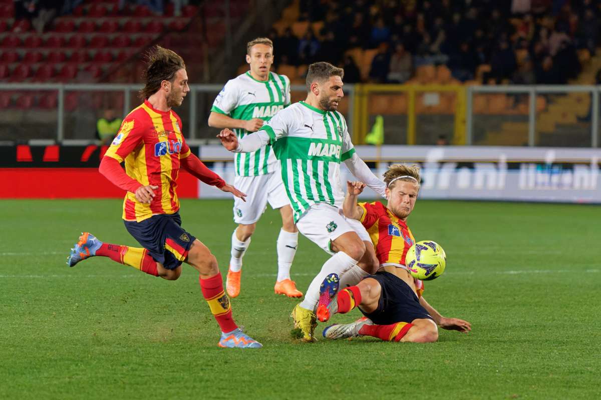 Sassuolo corsaro a Lecce, decisivo un gol di Thorstvedt