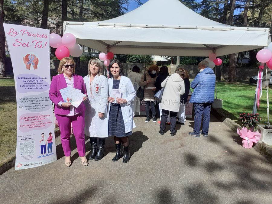 Ripartono gli screening oncologici a Nuoro: stand allestiti in città e allo Zonchello per raccogliere le prenotazioni