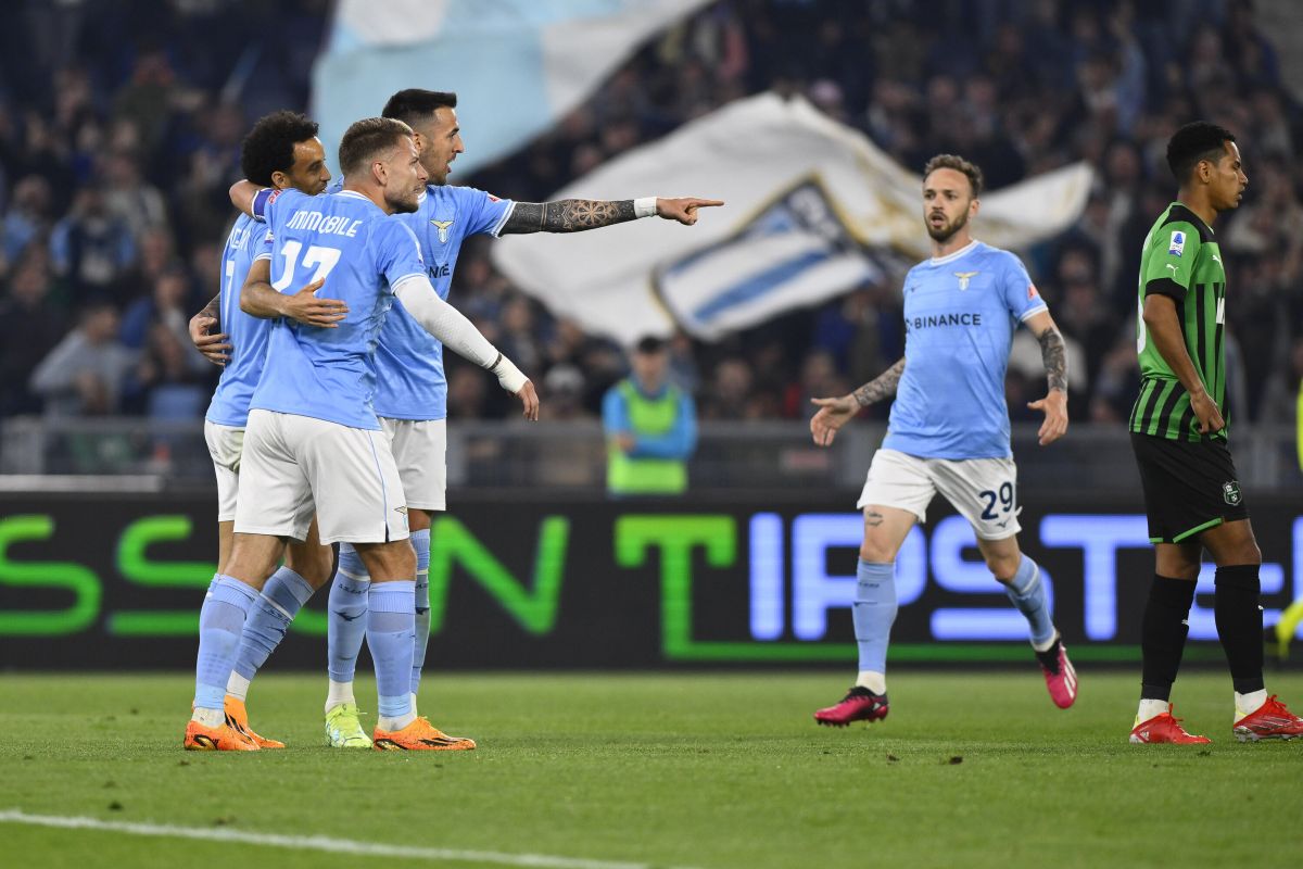 Lazio-Sassuolo 2-0, i biancocelesti restano al 2° posto