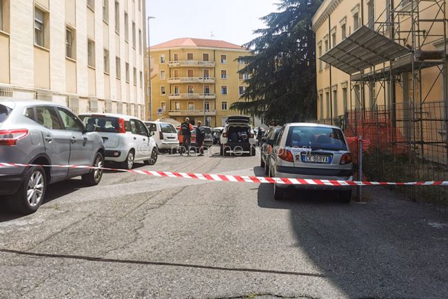 L'area della sparatoria circoscritta dalla Polizia