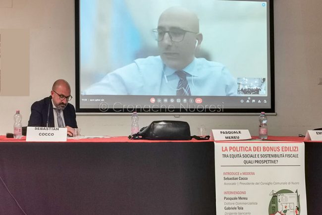 L'incontro sul Super bonus a Nuoro (foto Sonia Meloni)