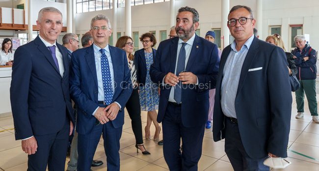 L'arrivo dell'ass. Doria al San Francesco (foto S.Novellu)