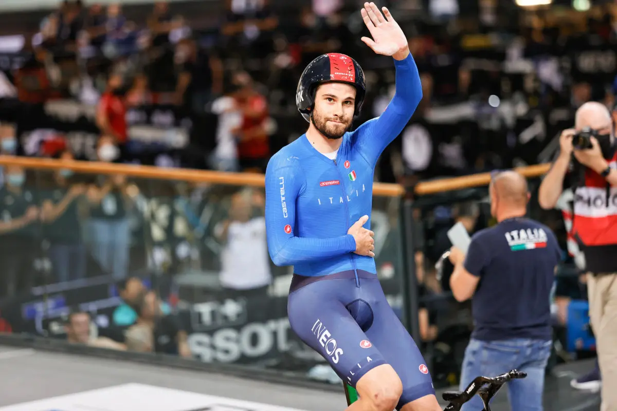 Filippo Ganna d’oro ai Mondiali di ciclismo su pista