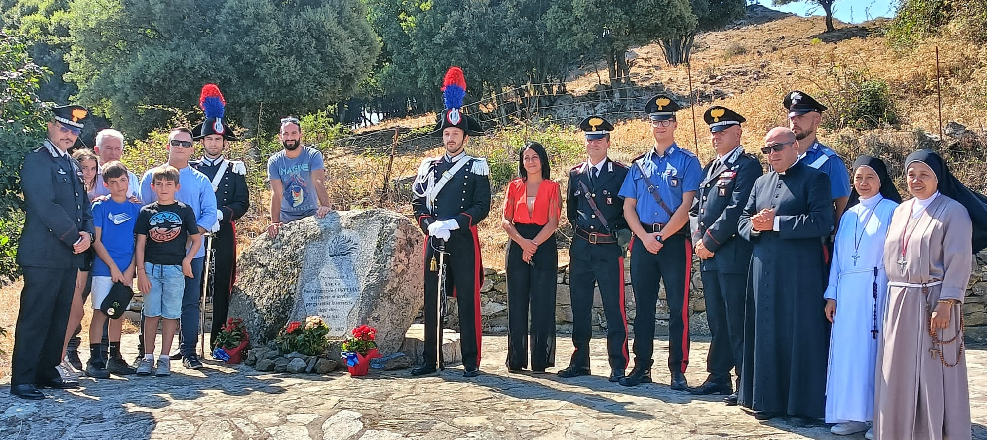 A Orune si è svolta la commemorazione del Brigadiere Paolo Corbeddu