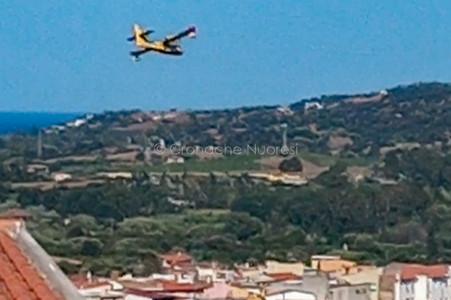 Incendio a Siniscola. Il fuoco lambisce le case – VIDEO