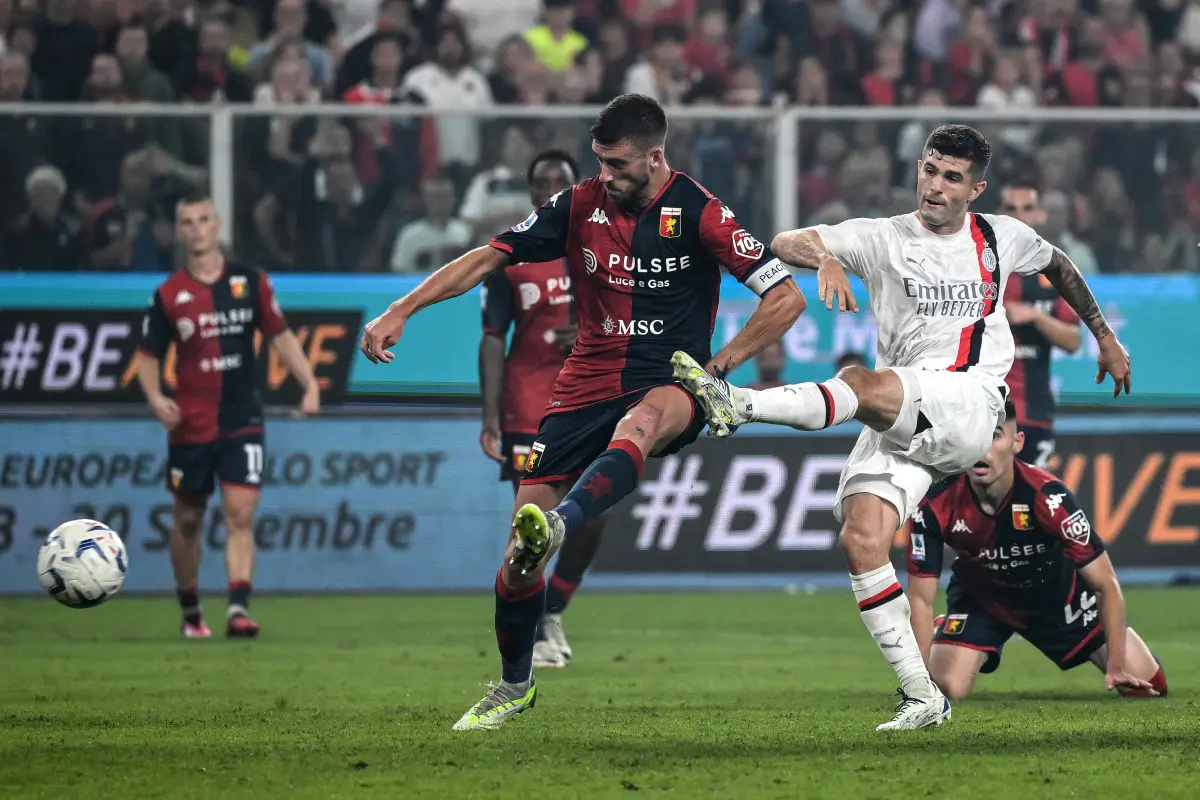 Genoa-Milan 0-1, Pulisic-gol manda in testa i rossoneri