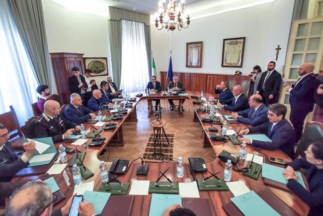 Nuoro. Il ministro degli Affari esteri Tajani in Prefettura(foto S.Novellu)