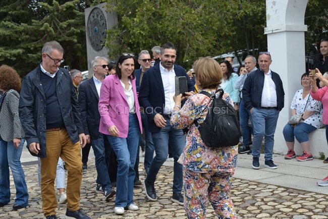 L'arrivo di Elly Schlelin a Nuoro (foto Nieddu)