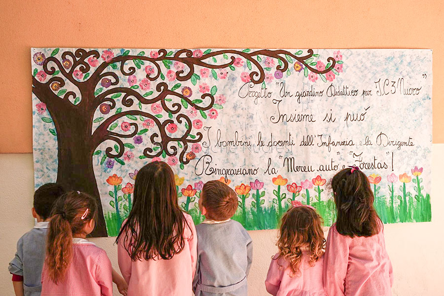 Alla scuola primaria di Furreddu nasce il “Giardino mediterraneo”: le piantine messe a dimora dai bambini e da Forestas