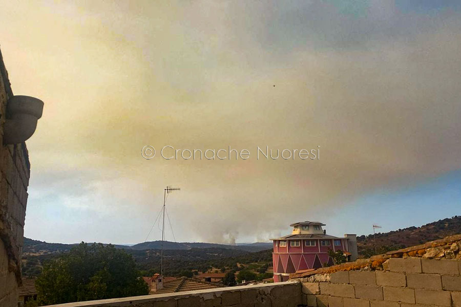 Nuoro. Si riaccende il fuoco a Sa Serra: mezzi aerei in azione