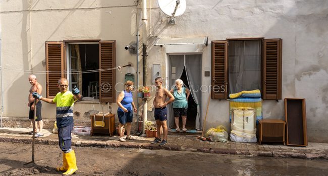 Nubifragio a Bosa (foto S.Novellu)