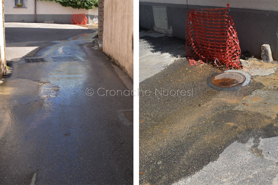 Nuoro. Ennesima rottura della rete idrica colabrodo cittadina – VIDEO