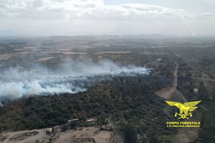 Sardegna: nubifragi al centro nord fuoco e siccità al sud