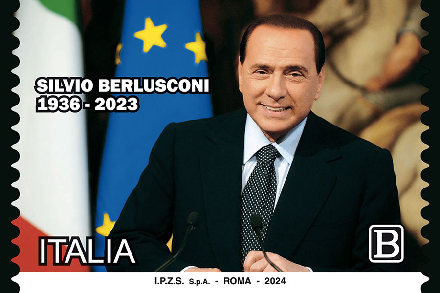 Poste Italiane: emesso il francobollo commemorativo di Silvio Berlusconi