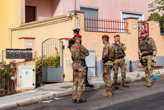 La casa del pluriomicidio in via Ichnusa (foto S.Novellu)