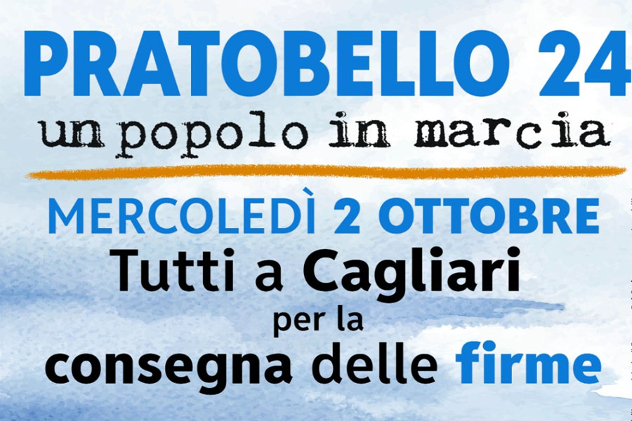 Cagliari. “Pratobello 24”: il 2 ottobre la consegna delle firme raccolte a Nuoro in Regione