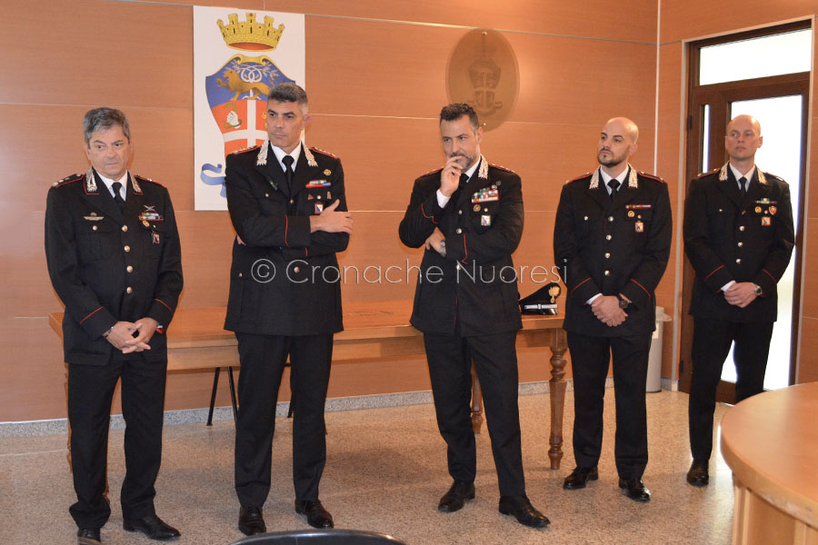 Nuovi incarichi al Comando Provinciale dei Carabinieri di Nuoro