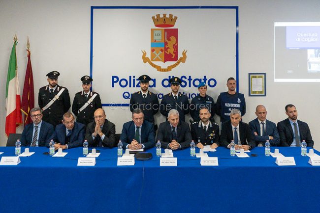 La conferenza stampa per gli arresti di Raduano (foto S.Novellu)